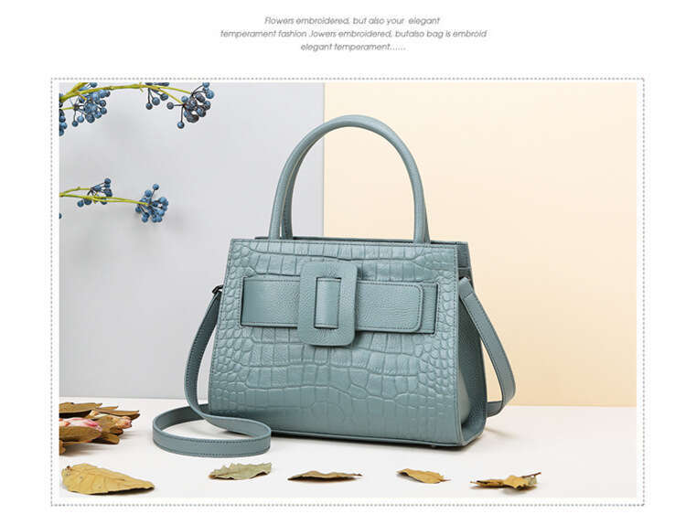 Women's Bags Handheld with feminine temperament new fashionable large capacity single shoulder bag, simple and atmospheric crocodile pattern cros
