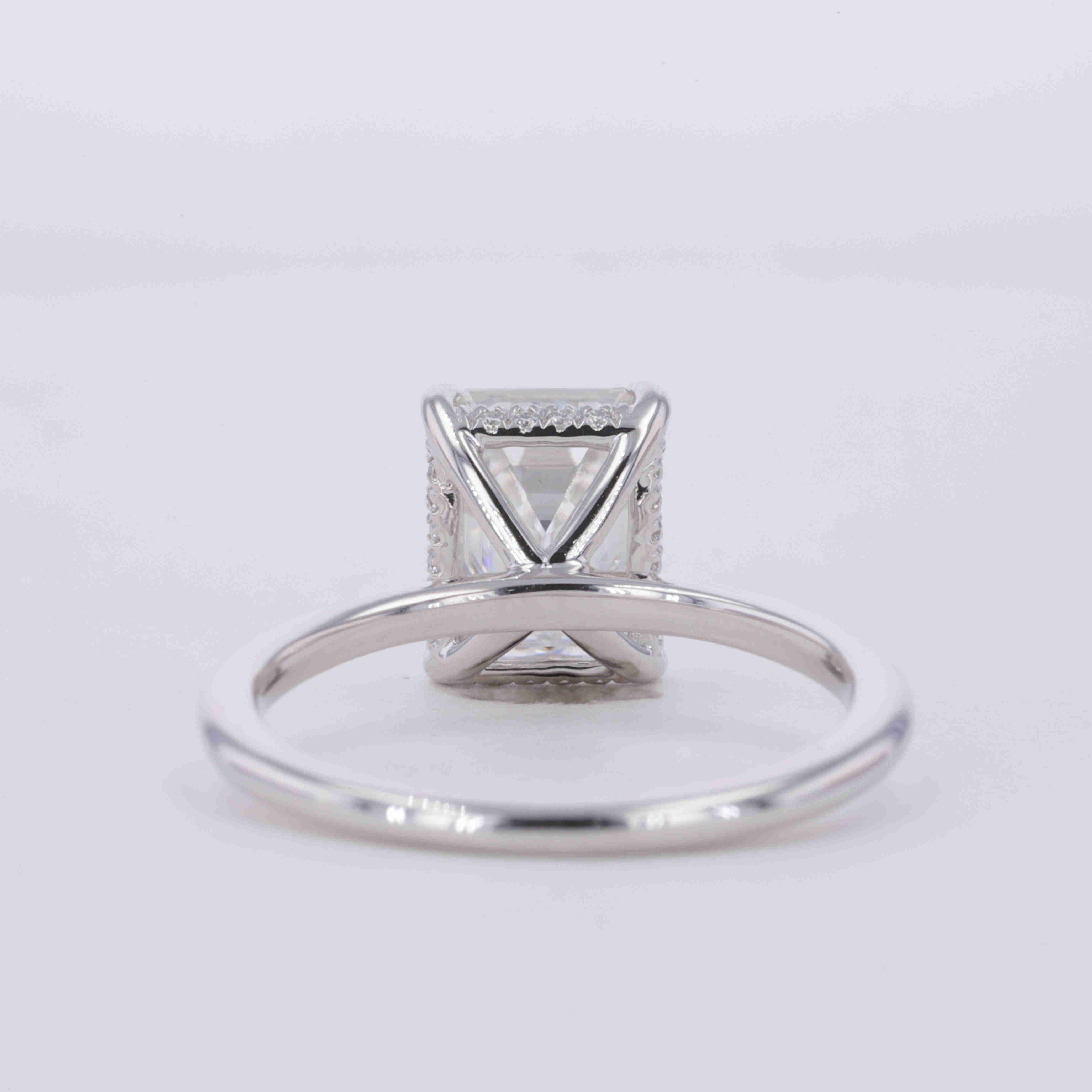 Starsgem 1CT DEF VS VVS Emerald Cut 10k 14k 18k White Rose Yellow Gold Lab Diamonds Jewelry Rings