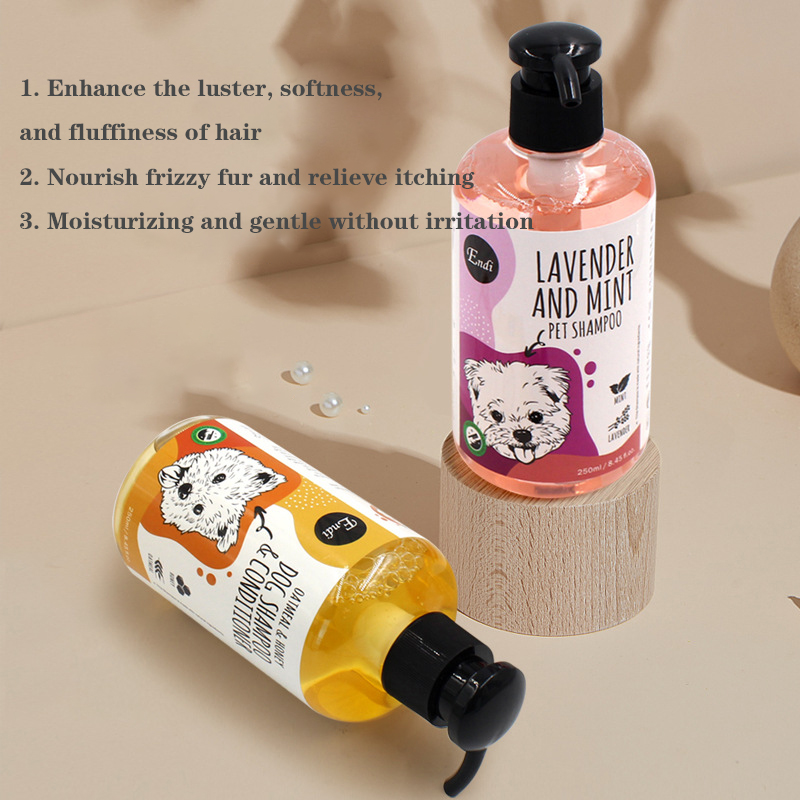 Pet hypoallergenic mild odorless shampoo, dog mint fragrance bath gel, universal bath gel for dogs