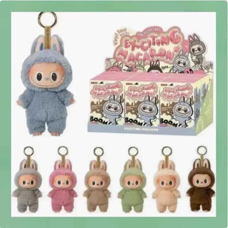Labubu The Monsters Vinyl Base Doll Heart shaped Mobile Macaron Doll Blind Box Blind Bag Character Guest Bag China High quality Reproduction X250312