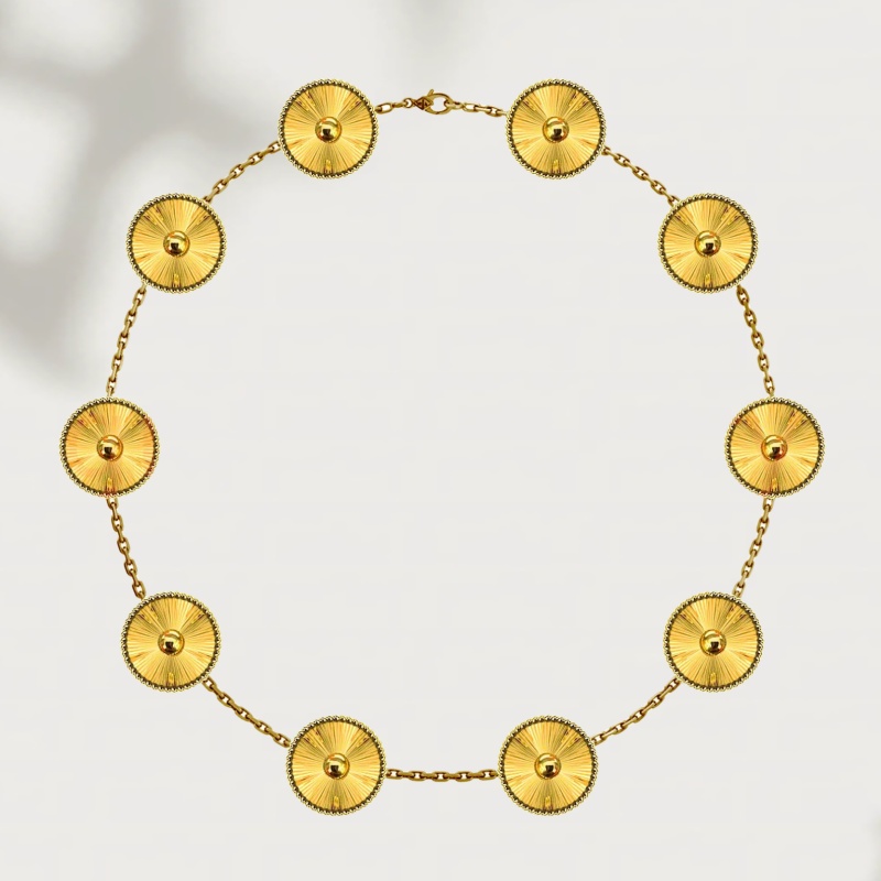 planet necklace tennis necklace clover necklaces mossanite pendant luxury jewelry designer for women lady 18k gold silver plated shell Necklaces Desig