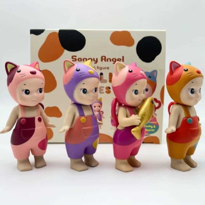 Cat Angel 4 Hidden Series Blind Box Figures Ornaments Dolls Collectible Model Christmas Gifts Toys X250312