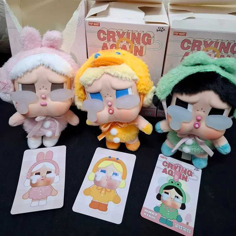 Popmart Crybaby Tears Factory Blind Box Series Fun Plush Toy Backpack Pendant Doll Creative Keychain Mystery Box Peripheral Gift X250312