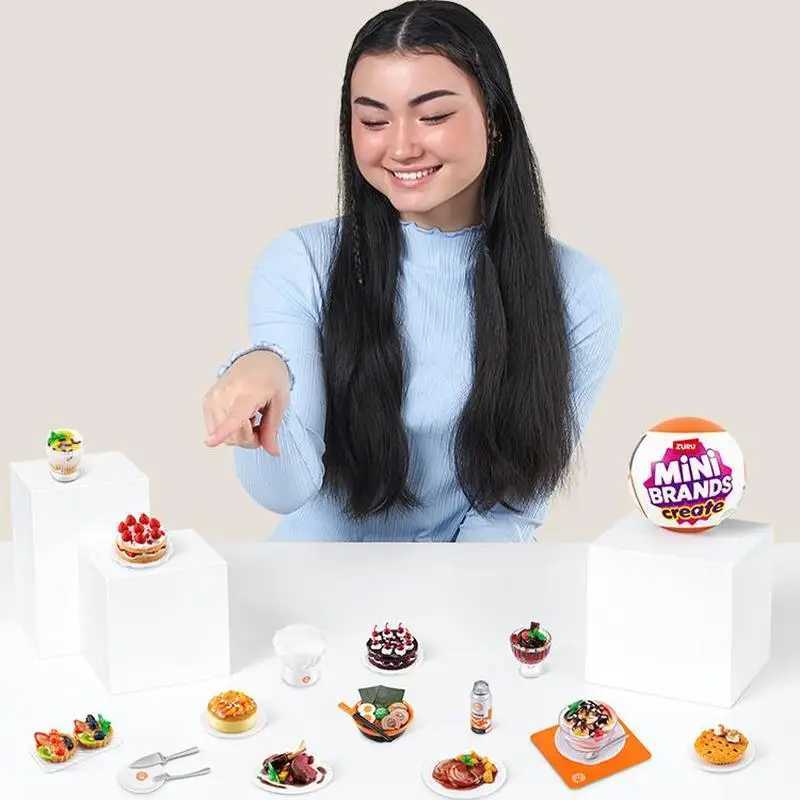 Mini Brands Toys 5 Surprises Mini Brands Create Food Illusion Box Capsules Real Miniature Creations Series Blind Box Toys X250312