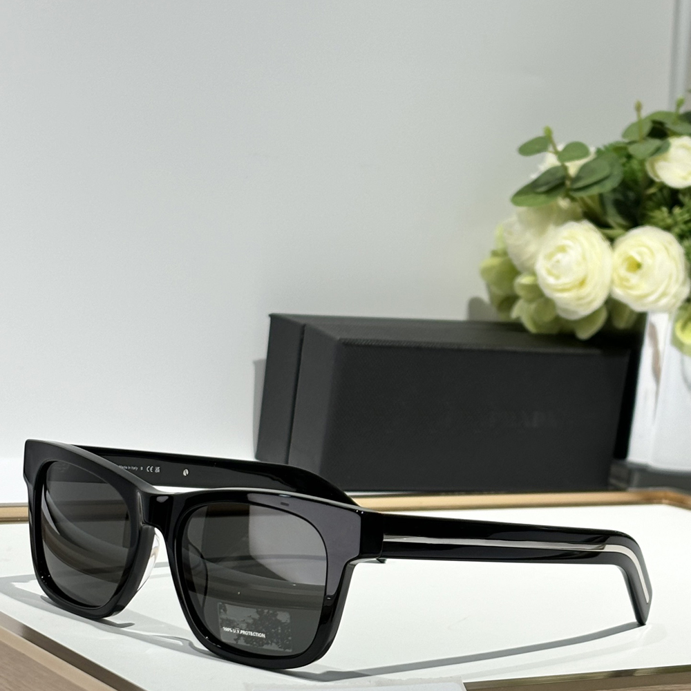 Vintage Square Sunglasses Black/Grey A17S Men Summer Shades Designer Sunglasses UV400 Eyewear Protection