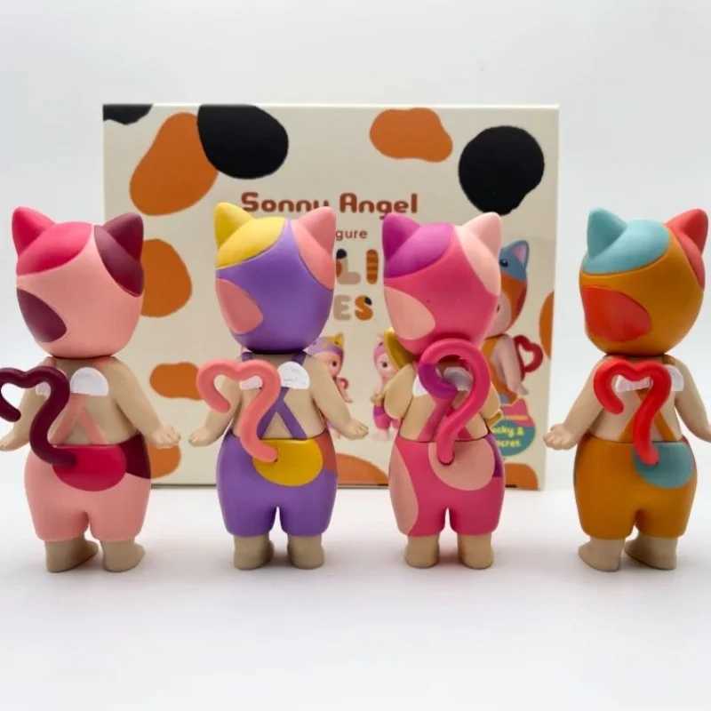 Cat Angel 4 Hidden Series Blind Box Figures Ornaments Dolls Collectible Model Christmas Gifts Toys X250312