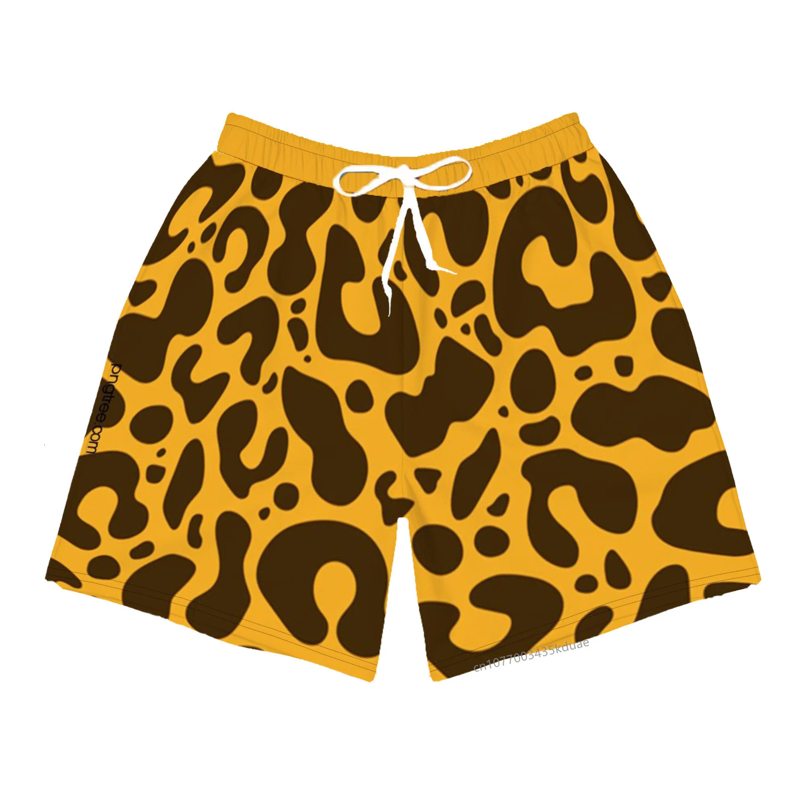 Leopard Printed Wild Short Hawaii Beach Vacation Shorts Men Summer Fashion Clothing s Womens Mens Animal Pattern Bottoms 250310
