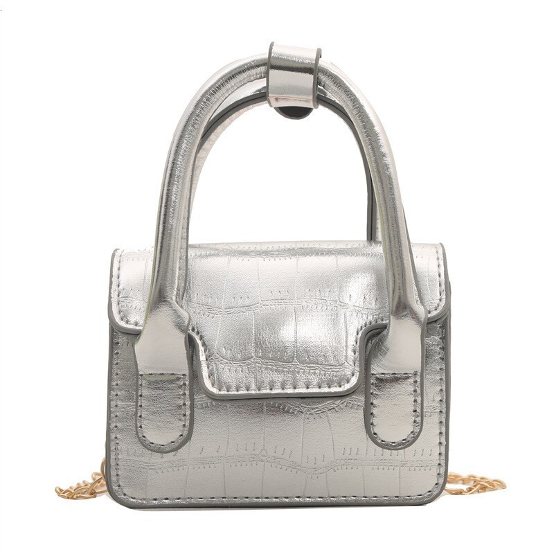 Fashion Designer Women s Hand held Light Luxury Trendy Hand held Stone Patterned Small Square Bag Mini Patent Leather Smooth Crossbody Bag Casual Wall