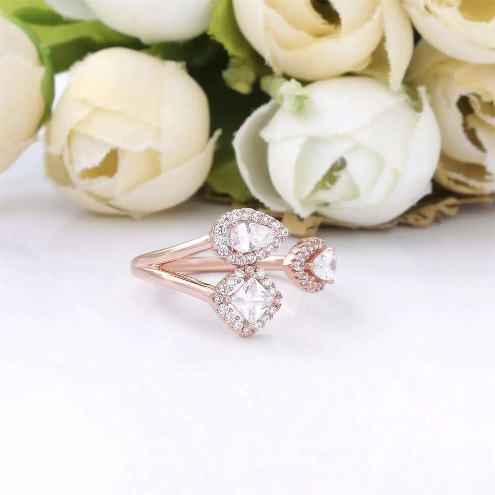 High Quality 925 Sterling Silver Pretty Ring Bone Ring Geometric Shapes Open Ring With S925 Snake Woman Jewelry