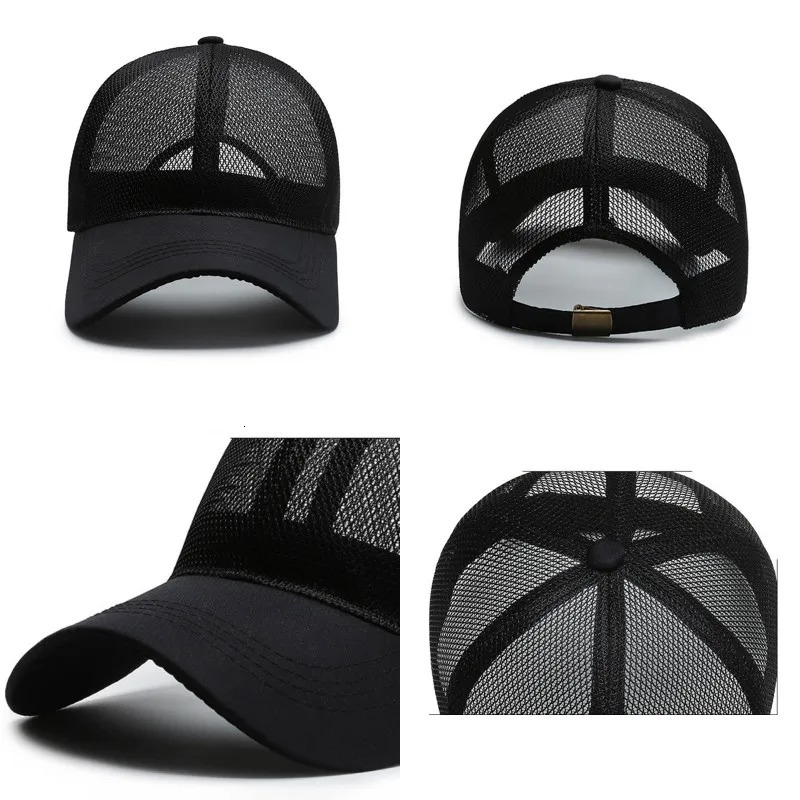 Men Women Summer Mesh Baseball Cap Sunhat Quick Dry Cooling Net Sun Protection Hiking Golf Running Adjustable Visor Hat 250311