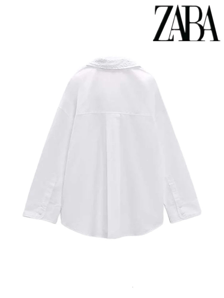 TRAF Womens Temperament Hollow y Lapel Tops Hundred singlebreasted Long Sleeve Shirt Summer Casual 250311
