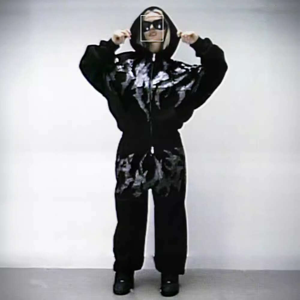 American High Y2K Hot Diamond Zipper Neutral Hip Hop Loose Harajuku Street Hoodie