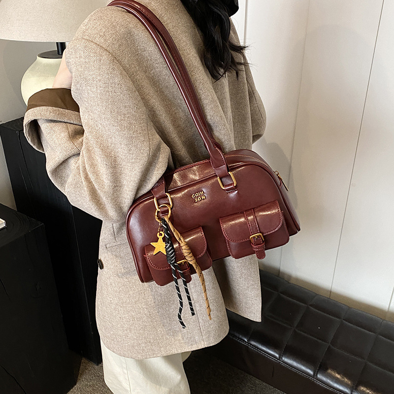 2025 Summer New Casual Underarm Bag Women s Pillow Bag Fashion Designer Niche Handbag Boston Bag Saddle Bag Popular Wallet Storage Bag Mini Small Squa