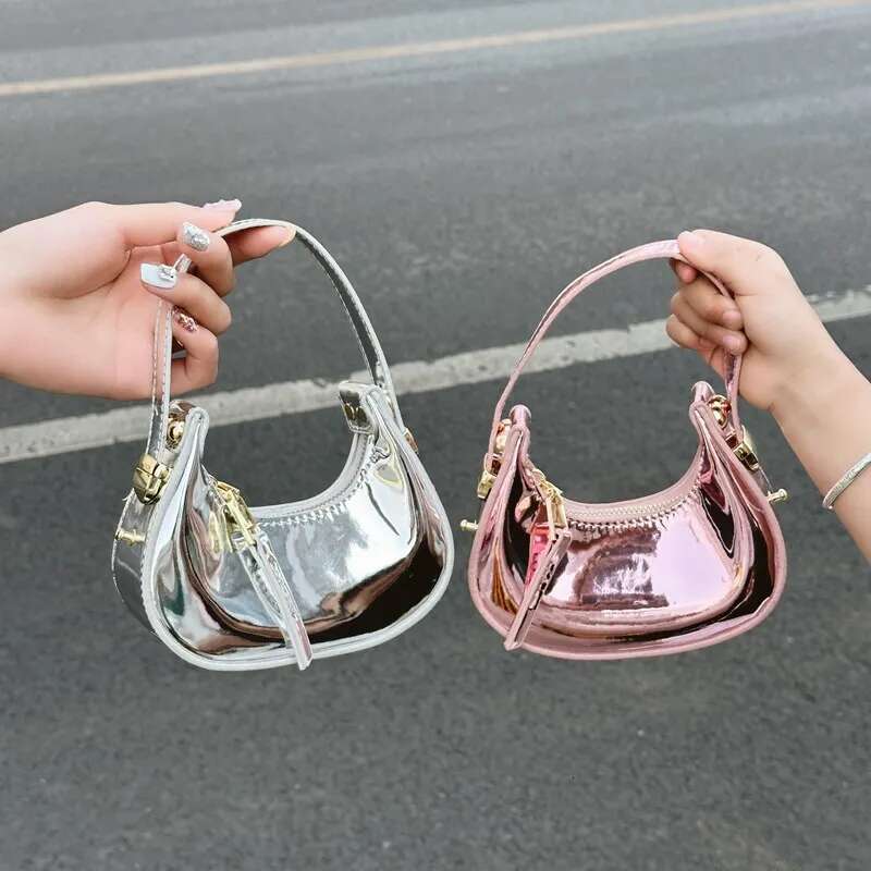 Laser Glossy Patent Leather Crossbody Women Tote Bag Mother Kids Bags For Girl Purses And Handbags