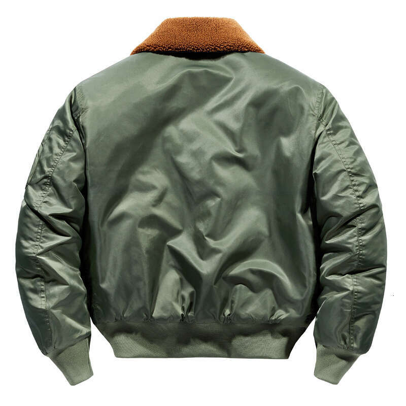 New Autumn And Winter Style Thick Plus Size Cotton Men's Pilot Jacket, Lapel Jacket