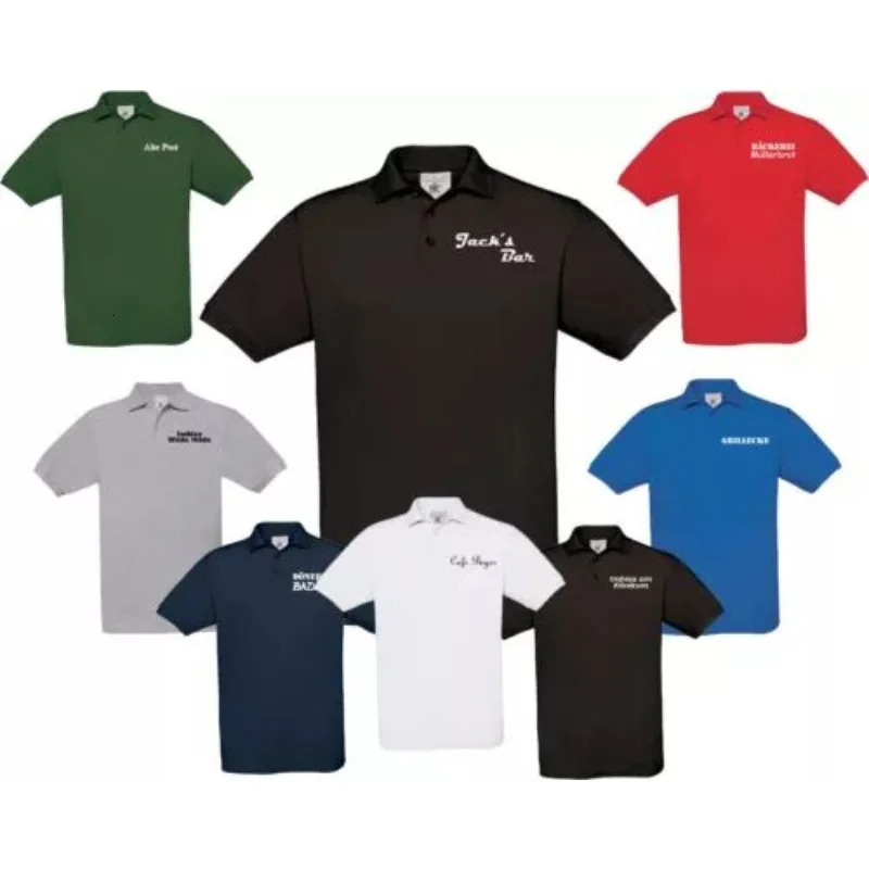 POLO Shirt Mens Tshirt High Quality Letter Printing Short Sleeve Comfortable Breathable Business Polo 250312