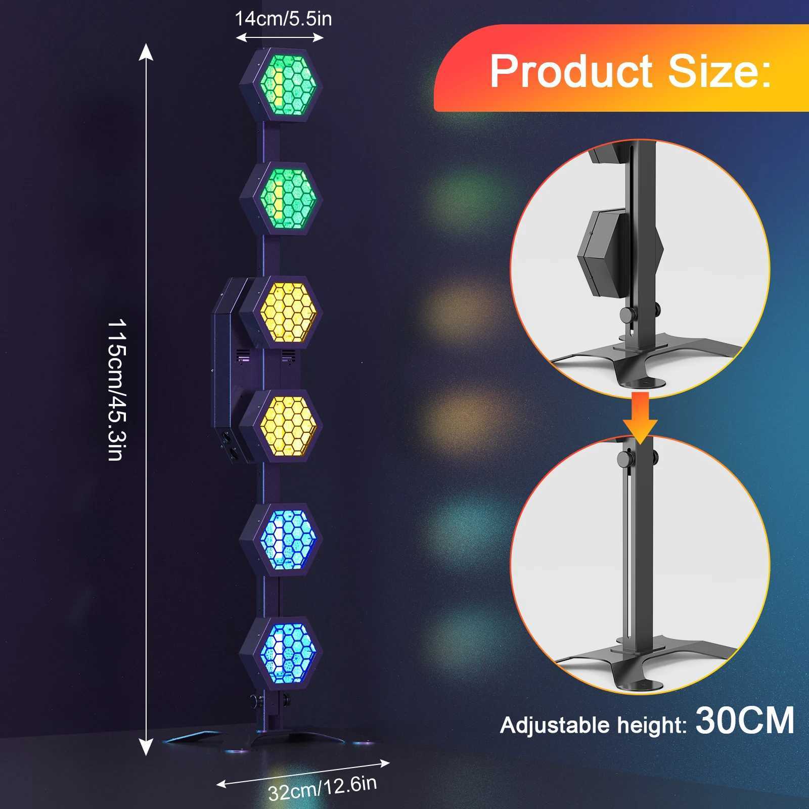 240W Linear Vintage Light 6x50W COB LED Stage Light for DJ Disco Concert Party Weddings Nightclub Dance Hall X250312