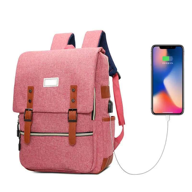 Vintage Unisex Oxford Waterproof Backpacks Large Capacity Men Travel Bag Women Students School Books 16 Inch Laptop Backpack