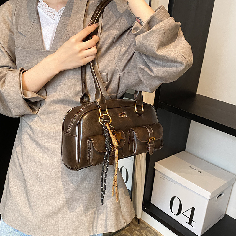 2025 Summer New Casual Underarm Bag Women s Pillow Bag Fashion Designer Niche Handbag Boston Bag Saddle Bag Popular Wallet Storage Bag Mini Small Squa
