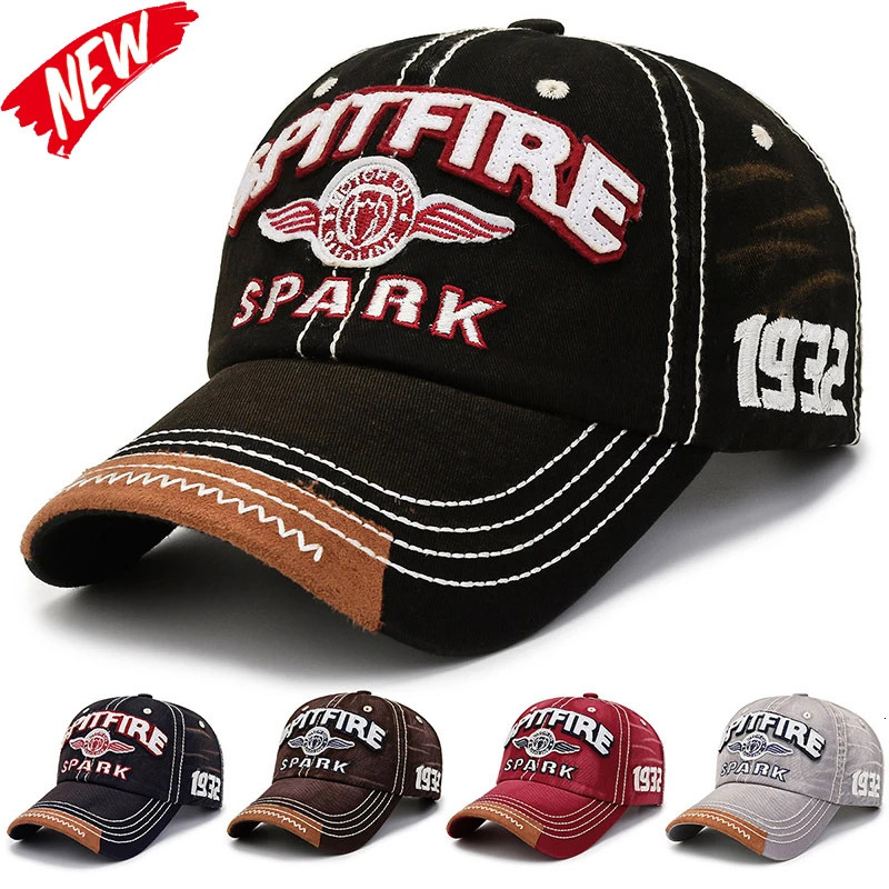 Mens Fashion 1932 Letter Embroidered Hat Caps Unisex Sunshade Women Adjustable Hip Hop Baseball Cowboy 250311