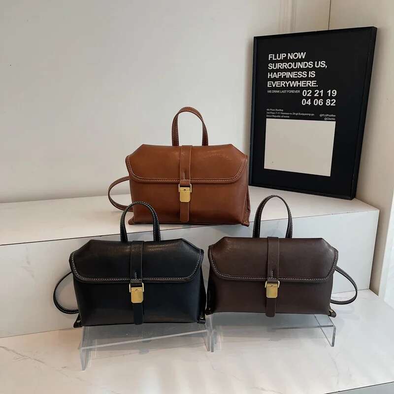 LEFTSIDE Small PU Leather Crossbody Bags Lady With Short Handle For Women 2024 New Designer Y2k Fashion Handbags And Purses
