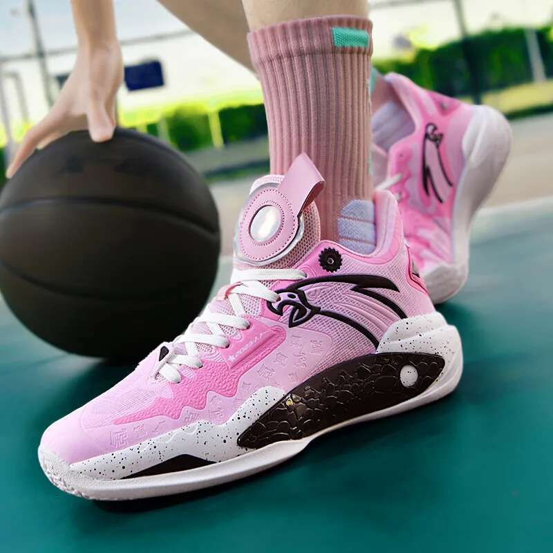 High Quality Sneakers For Men Fashion Pink Fluorescent Basketball Women Professional Design Men's Sports Shoes