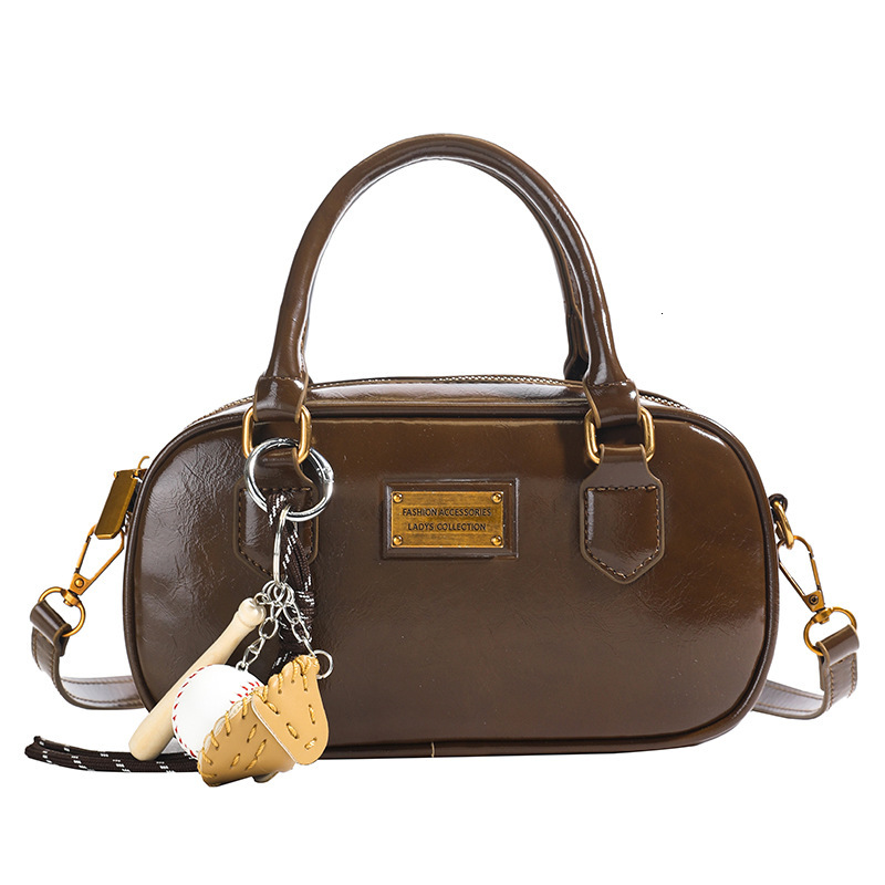 Bowling Korean Version Multifunctional Handbag 2025 New Large Capacity Storage Bag Fashion Designer Women s Commuting Shoulder Crossbody Bag Mini Hand