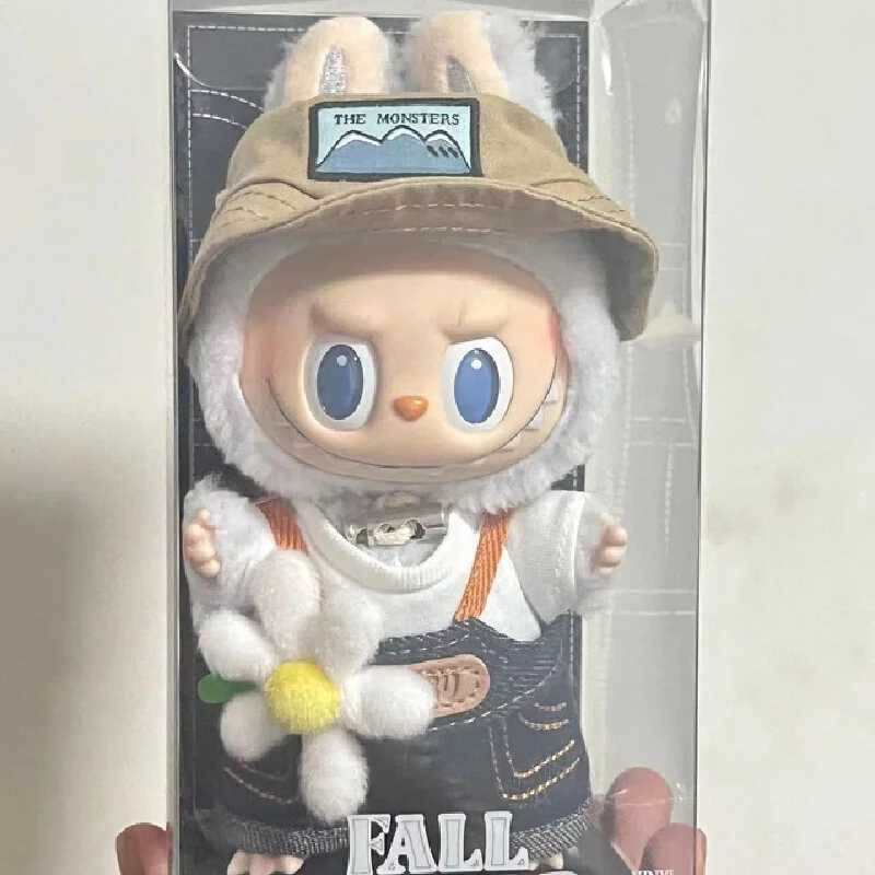 Labubu 1 1 falls into the wild series Lisa Same The Monsters 17cm Labubu Rag vinyl plush doll tide game pendant gift available X250312