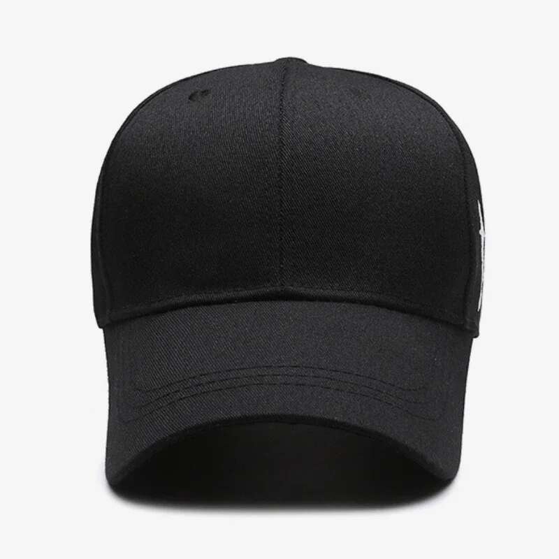 New Cross Water Drop Embroidery Baseball Caps Unisex Simple Solid Sunshade Cap Men Outdoor Adjustable Casual Sunscreen Hat