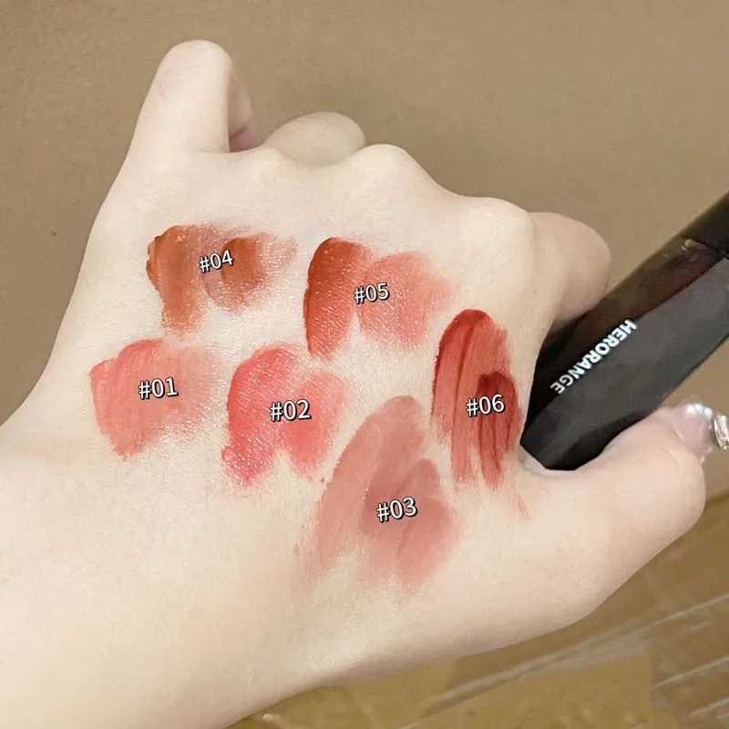 Sexy red mirror water lip gloss black tube lipstick transparent glass lipstick waterproof pink liquid lipstick transparent coloring makeup W250312