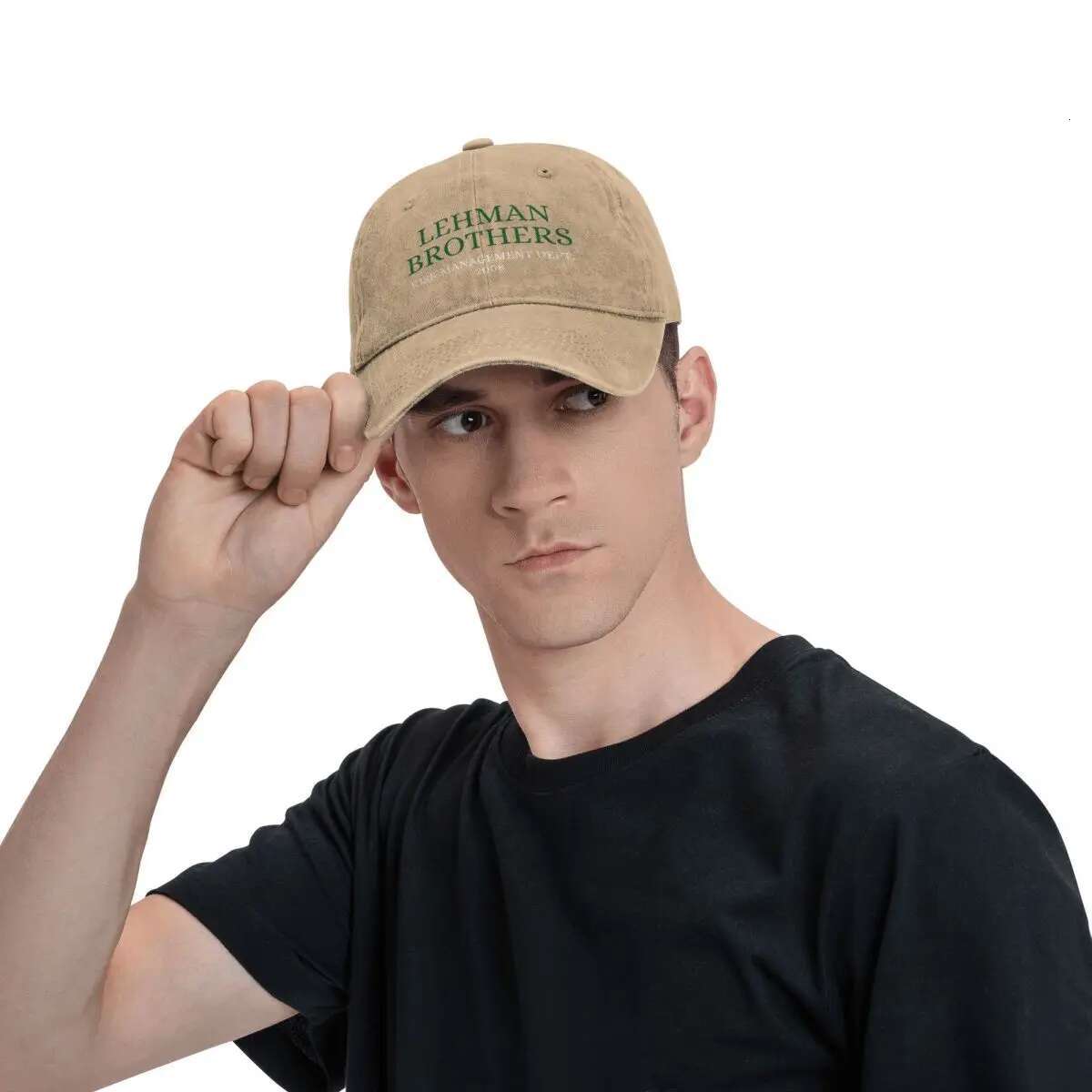 Vintage Lehman Brothers Risk Management Department 2008 Baseball Caps Unisex Style Distressed Washed Dad Outdoor Hat Cap