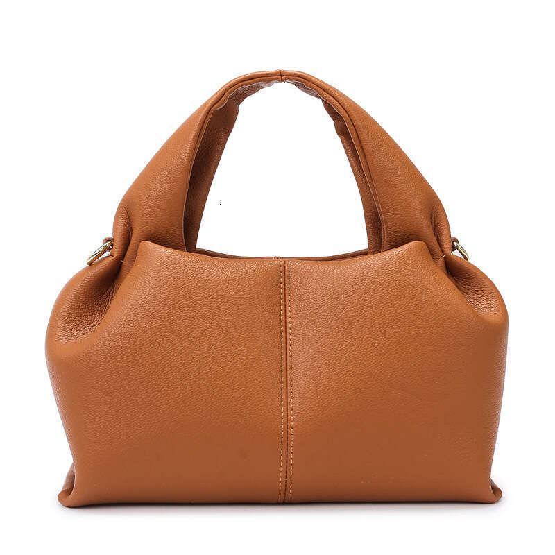 Women's Bags handbag Cloud autumn winter fashionable soft leather handbag, simple and versatile commuting bag, women's high-end sense, large