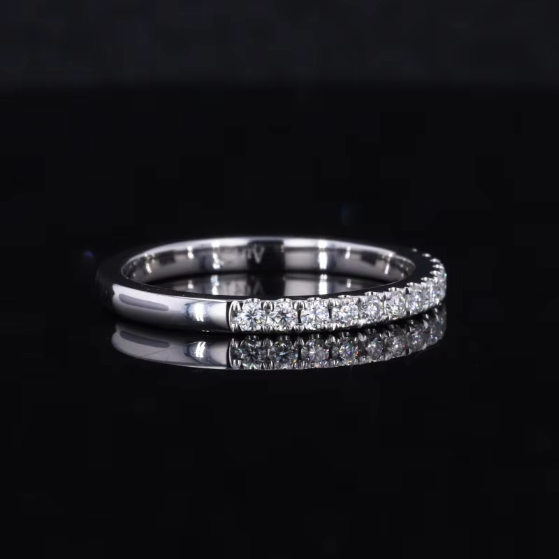 Factory Wholesale Handmade Wedding Band Classic Design Jewelry 18K Gold Lab Grown Diamond Jewelry Women Real Moissanite Ring