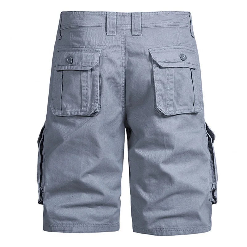 Mens Y2k Shorts Loose Large Size Multi-Pocket Overalls Summer Cotton Comfortable Nickel Pants Outdoor Casual Sports Beach Pants 250310