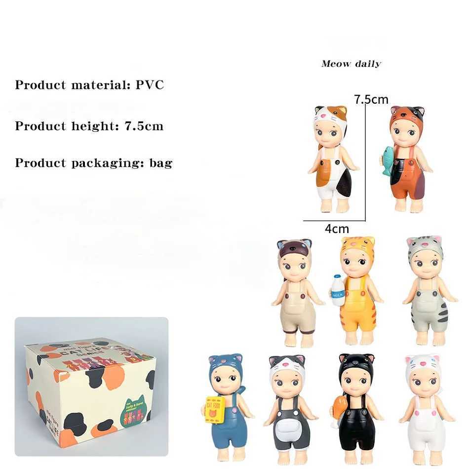 Cat Blind Box Sunny Angel Cat Life Action Character Toy Decoration Doll Fans Childrens Christmas Gift X250312