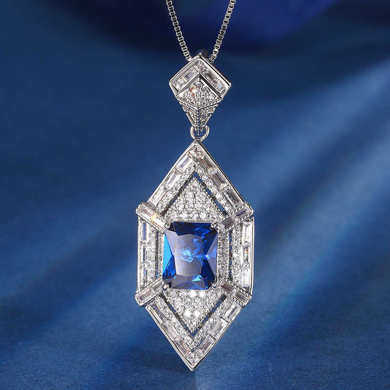 Zhuangsheng Copper Bottom Gold Plated Simulation Royal Blue Treasure Niche Style Set Main Stone 8 * 10-6 * 8 W250312