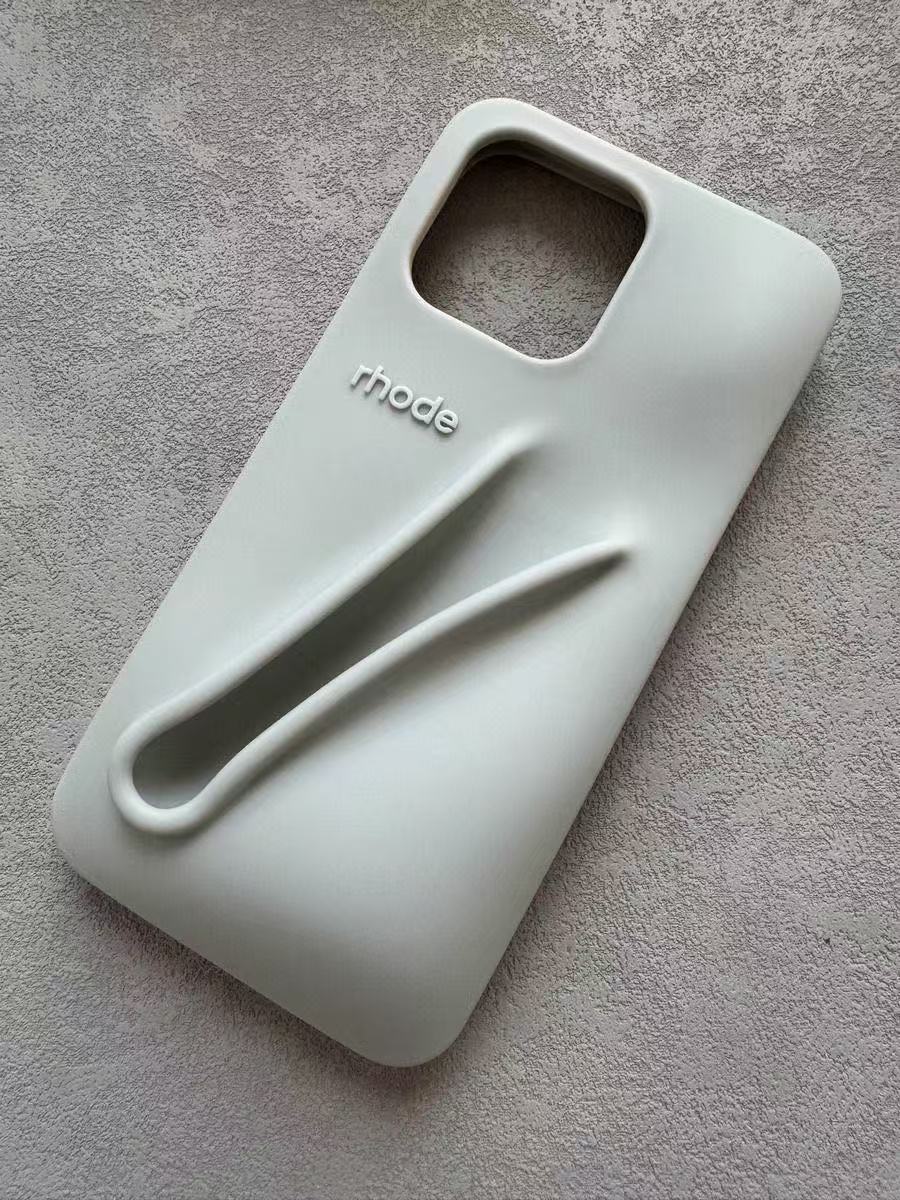 With lip gloss rhode phone case 16 Lipstick Portable Case Lipstick Lip Balm 3D Make-Up Silicone Phone Case for iPhone 15 14 13 12 Pro Max Holder Cover