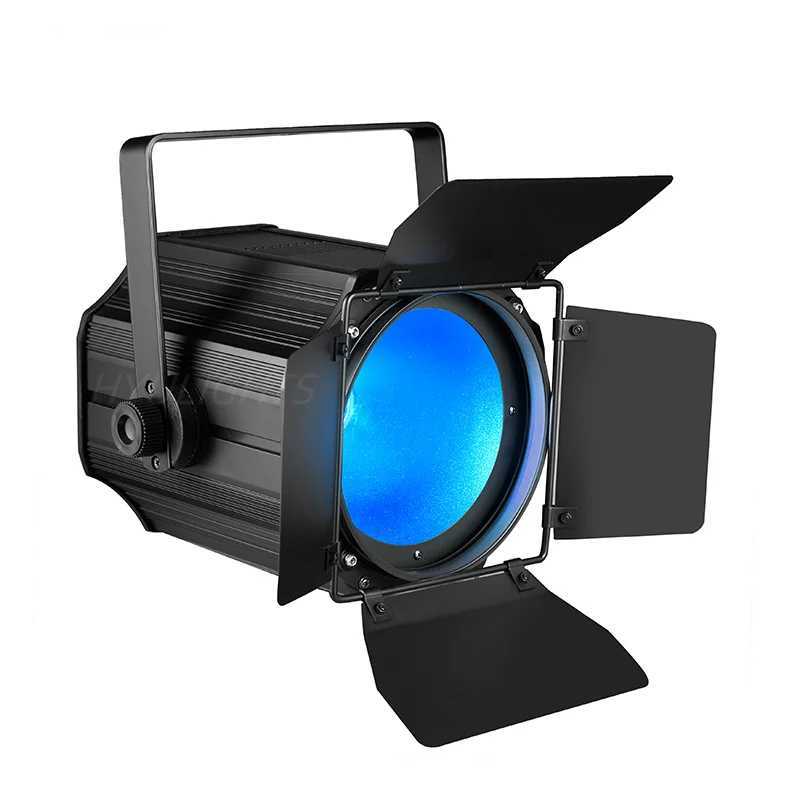 300W COB LED Par Light with Barn Doors Aluminum Dj DMX512 Beam Wash Strobe Effect Stage Lighting Warm White RGBWAUV 6in1 200W X250312