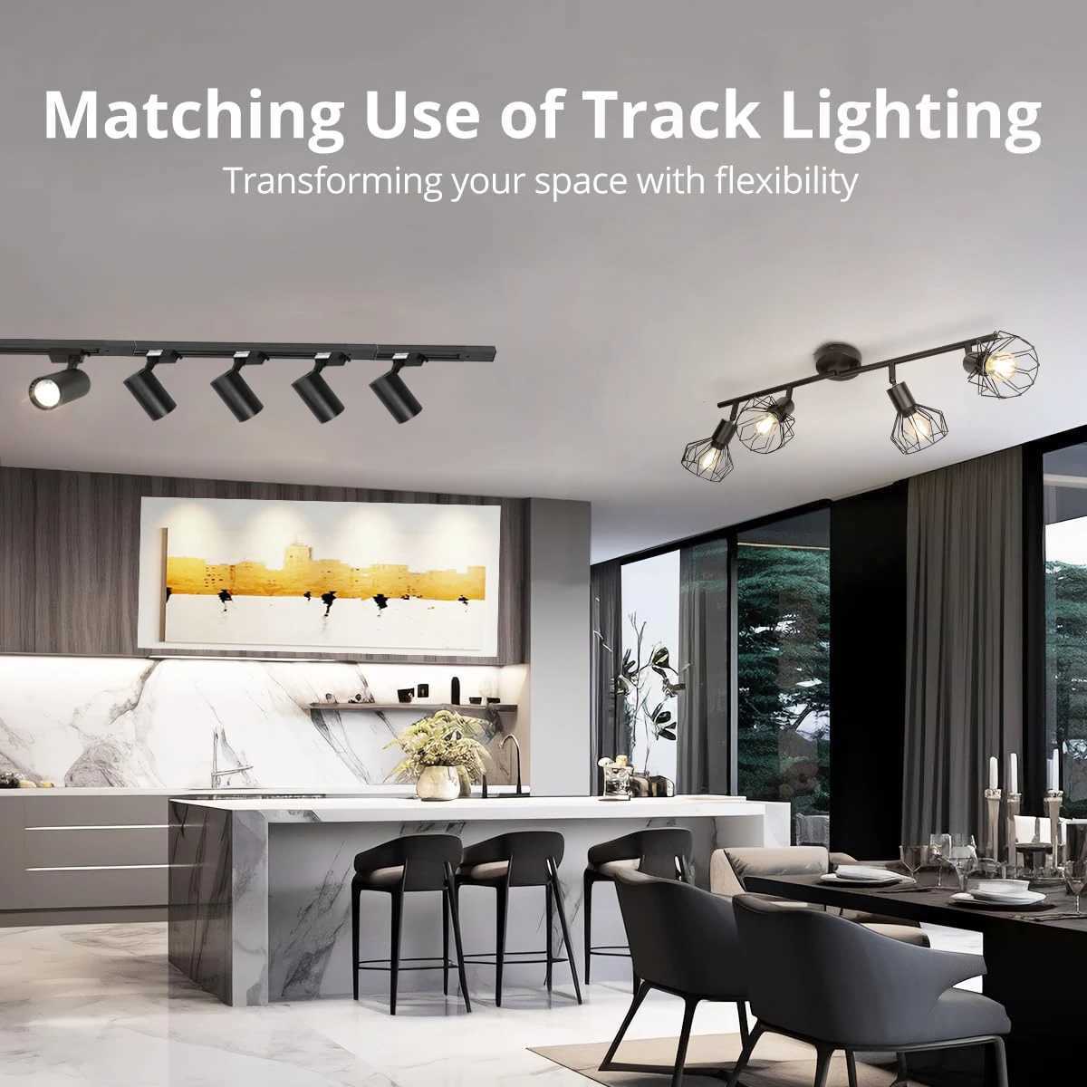 Set Led Track Light Fixture Track Lighting Wall Lamp Rail Spot Lights Led track rail Spotlight Clothing Shop Smart Home Lighting Z250312