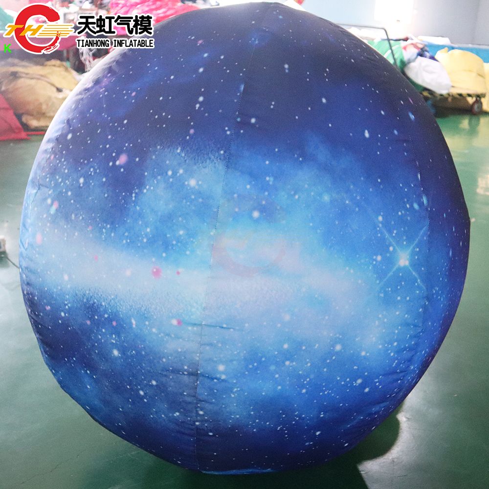 Activities 6m dia (20ft) with blower giant Inflatable Space Balloon LED Lighting Space themed Inflatable Planet Model for Decoration