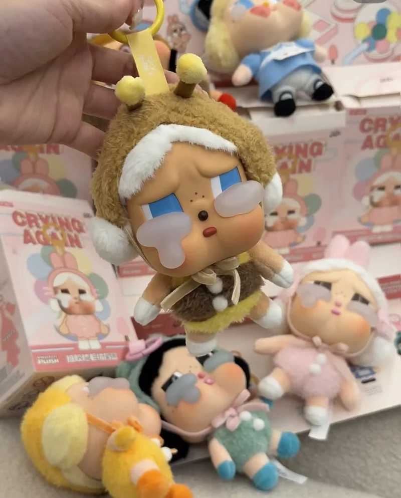 Cry Baby Vinyl Face Plush Blind Box Crying Again Series Doll Toy Mystery Bag Animal Bag Pendant Keychains Doll Presents X250312