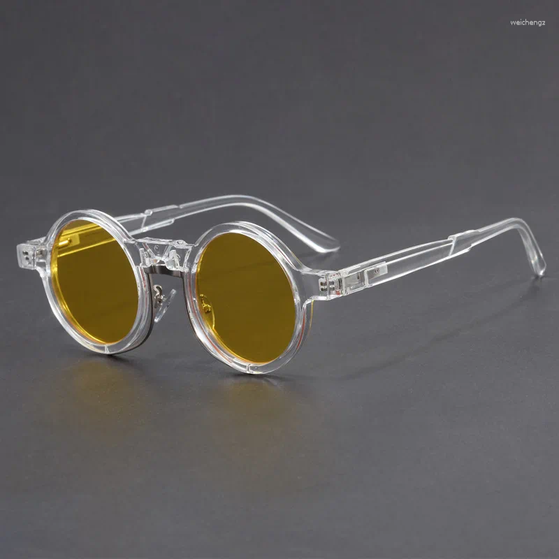 Sunglasses Fashion Steampunk Round Women Men 2025 High Quality Trending Product Retro Outdoor Driving Shades Uv400