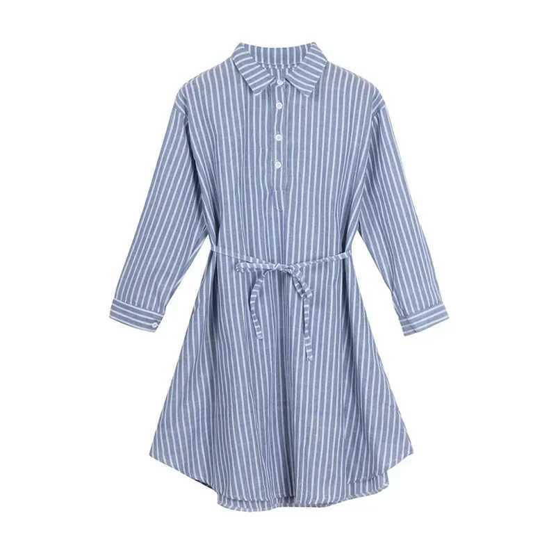 Striped Dress Lining for Pregnant Maternity Women Clothes Breastfeeding Pregnancy Long SleeveT250311