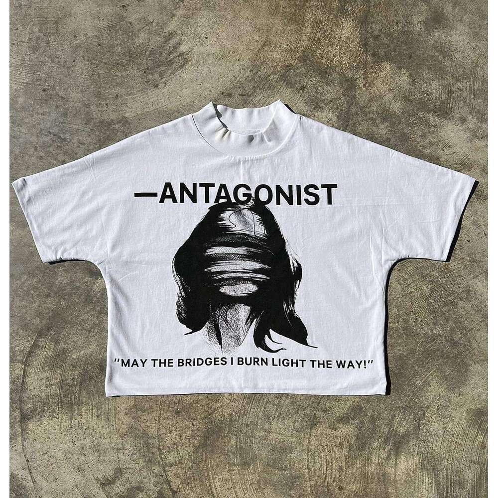 American style printed high street unisex t-shirt, trendy and personalized short sleeved top