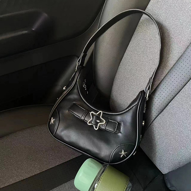 Summer 2025 American Hot Girl Pentagram Underarm Bag Women S Hip Hop Style Handbag Fashion Designer Mini Underarm Bag Casual Crossbody Bag Wallet Phon