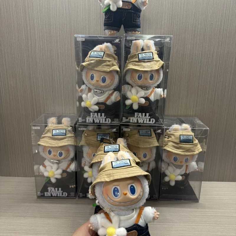 Labubu keychain 1 1 monster Labubu series falls into the wild doll childrens toy tidal game pendant inventory birthday gift X250312