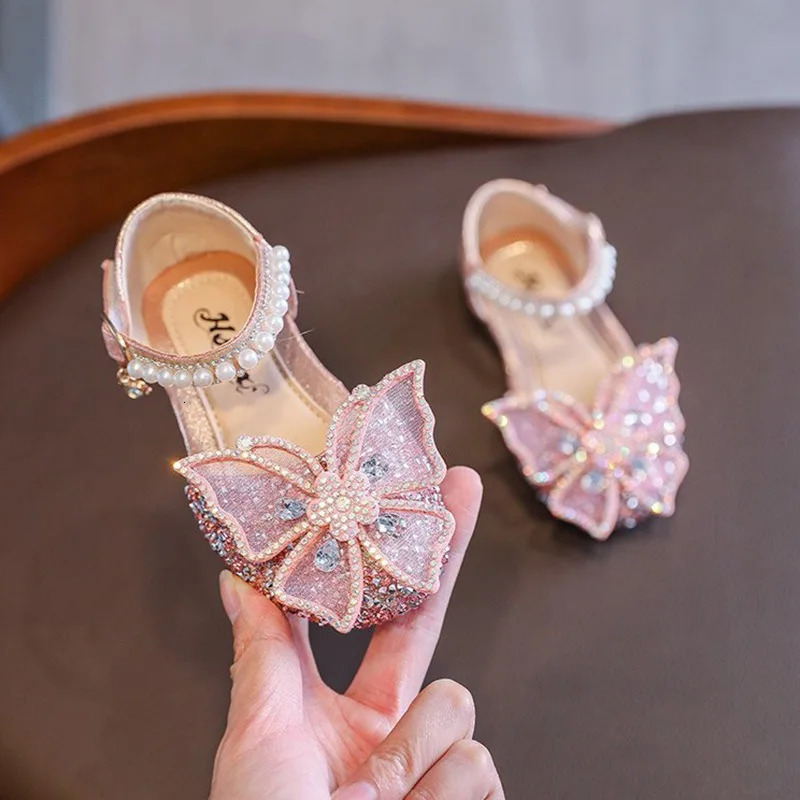 Toddler Girls Dress Shoes for Girls Princess Shoes Low Heels Toddler Soft Sole Glitter Shoes for Wedding Party 250311