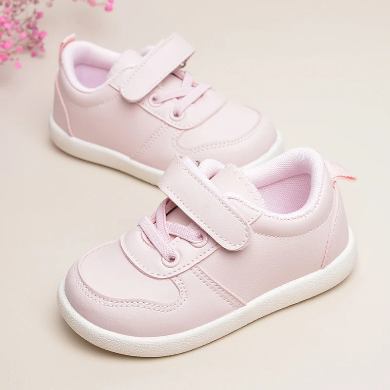 Girls Lovely Pink Daily Outdoor Low Top Soft Flat Sports Sneakers Kids Casual Shoes EK9S49 250311