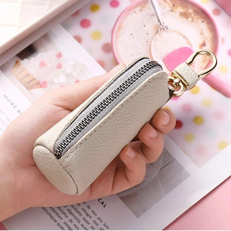 Multifunctional Mini Key Bag Men Women Keychain Fashion Simple Home Zipper Car Key Case Large-Capacity Travel Storage Organizer 250311