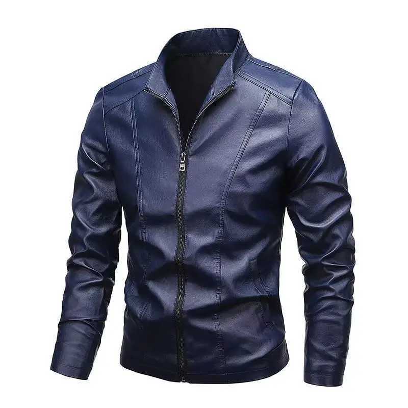 Spring Autumn Men Jacket Black Leather Coat Concise Young Man Bomber Jackets Zipper Leather Jacket for Men Plus Size M-5XL MY266T250311